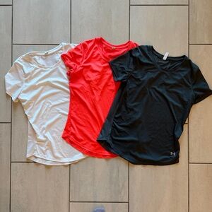 Under Armour Women's Short Sleeve Athletic Tee 3-pack - White, Black, & Hot Pink